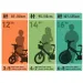 Flappy 14” detský bicykel s košíkom a sedačkou pre bábiku v ružovo-bielej farbe – bicykel Dino Bikes obrázok 4