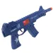Flint Gun: Modrý vojenský guľomet s funkciou imitácie výstrelu 30cm