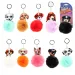 Fluffy Pom-Pom psík kľúčenky v rôznych variantoch 1ks obrázok 1