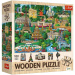 Francúzsko, slávne miesta - 1000-dielne drevené puzzle - Trefl