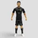 Futbalista akčná figúrka, 20 cm - Belgicko, Courtois v dresu s číslom 1 obrázok 1