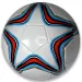 Futbalová lopta z umelej kože s hviezdičkovým vzorom 22 cm - rôzne verzie