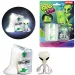 Glow'N Fun Slime Alien: Fluorescenčný slime trus v olejovom bare s figúrkou mimozemšťana obrázok 2