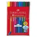 Grip farebné fixky zmývacie 10 kusový set Faber-Castell
