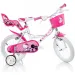 Hello Kitty ružovo-biely detský bicykel vo veľkosti 14 - Dino Bikes bicykel