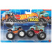 Hot Wheels Monster Trucks: Poo Poo Platter vs Fruit Smasher autíčka 2‑kusové balenie 1/64 - Mattel