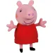 Hovoriaca Peppa prasiatko plyšová postava v červenom oblečení 20cm obrázok 2
