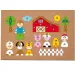 Korková tabuľa so figúrkami zvierat, hrací set - Woodyland