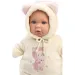 Llorens: Bábika Julia v dupačke s uškami a cumlíkom 42cm