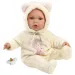 Llorens: Bábika Julia v dupačke s uškami a cumlíkom 42cm