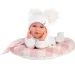 Llorens: Mimi Llorana 42cm plačúca bábika s kockovanou posteľou