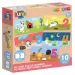 Luna: Prvé skladačky – Hravé počítanie od 1 do 10 10x2 ks párovací rozvojový puzzle