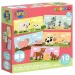 Luna: Prvé skladačky – Zvieracie mamičky a ich mláďatá 10x2 ks párovací rozvojový puzzle obrázok 1