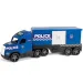 Magic Truck: Policajný kamión s fluorescenčnými lampami 81 cm - Wader