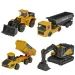 Majorette - Volvo Edition stavebné pracovné stroje 4 dielny set - Simba Toys