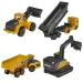 Majorette - Volvo Edition stavebné pracovné stroje 4 dielny set - Simba Toys