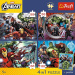 Marvel Avengers - 4 x 88 dielikov Premium Plus Kids puzzle - Trefl