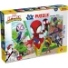 Marvel Spidey bojuje 2 v 1 24-dielne puzzle a omaľovánka 50x35cm - Lisciani