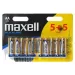 Maxell: Alkalické stužkové batérie 1.5V AA LR6 5+5ks blisterové balenie