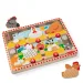 Melissa&Doug Push to Pop Puzzle – Šťastné sliepky drevený rozvojový puzzle - Spin Master obrázok 5