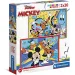 Mickey Mouse a priatelia Supercolor puzzle 2v1  2x20ks - Clementoni