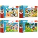 Mickey Mouse Deň s priateľmi 54ks mini puzzle v 4 variantoch - Trefl