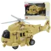 Ozbrojené sily: Maskárový pieskový bojový helikoptéra s svetelnými a zvukovými efektmi 1/20 mierka 21cm obrázok 1