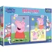 Peppa Pig obojstranné 4v1 Baby Maxi puzzle 2x10ks - Trefl