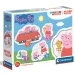 Peppa prasiatko 4 v 1 3-6-9-12ks puzzle - Clementoni