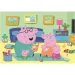 Peppa Prasiatko rodinná zábava 60ks Supercolor puzzle - Clementoni obrázok 2