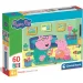Peppa Prasiatko rodinná zábava 60ks Supercolor puzzle - Clementoni obrázok 1