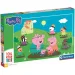 Peppa prasiatko Veselá skákanie do kaluže 104 ks maxi puzzle – Clementoni obrázok 1
