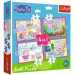 Prasiatko Peppa – 4 v 1 12,15,20,24 dielikové puzzle – Trefl