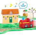 Prasiatko Peppa Whizz-Around zajačik Rebeka s červeným vláčikom herná súprava