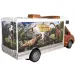 RC Walking with Dinosaurus karavan na diaľkové ovládanie so svetlom 27MHz 1/32 25cm