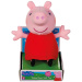 Rozprávajúca plyšová hračka Peppa prasiatko v červených šatách 20 cm