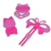 Ružový 7-dielny set krásy s fotoaparátom, vlásenkou a príslušenstvom