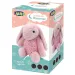 Ružový projektorový plyšový zajac 25x27x19cm