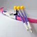Ružový set s lukom a prísavkovými šípmi 54cm