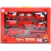 Set hasičských vozidiel 7ks
