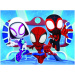 Spidey a jeho priatelia v akcii 30-dielne prémiové puzzle - Trefl