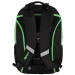 Spirit: Campus čierna a zelená zaoblená školská taška, batoh 46x33x22cm