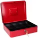 Spirit: kazeta na peniaze v červenej farbe s 2 kľúčmi CB190 300x240x88mm