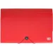 Spirit: Obal na dokumenty A4 s 12 priehradkami v červenej farbe