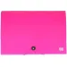 Spirit: Obal na dokumenty A4 s 12 priehradkami v neónovo-ružovej farbe