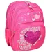 Spirit: Ružová srdiečková ergonomická školská taška s flitrami