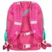 Spirit: Ružovo-tyrkysová zaoblená ergonomická školská taška so vzorom sovy, batoh 40x20x18cm