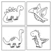 Sticker Art: Dinosaurusy set nálepiek na vymaľovanie - Comansi