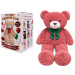 Teddy Greetings: Berry Hugs plyšový medveď v bielej darčekovej krabici 120 cm
