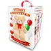 Teddy Greetings: Snehové priania plyšový medveď biely v darčekovej krabici 120cm obrázok 2